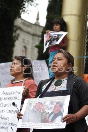 PROTESTA DE VENDEDORAS DE PLANTAS DE ANALCO