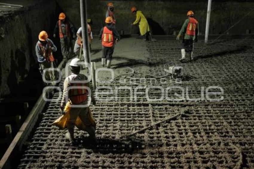 VIADUCTO ZARAGOZA . TRABAJOS NOCTURNOS