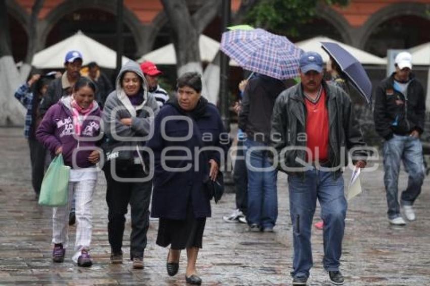 LLOVIZNA Y FRIO PUEBLA CAPITAL