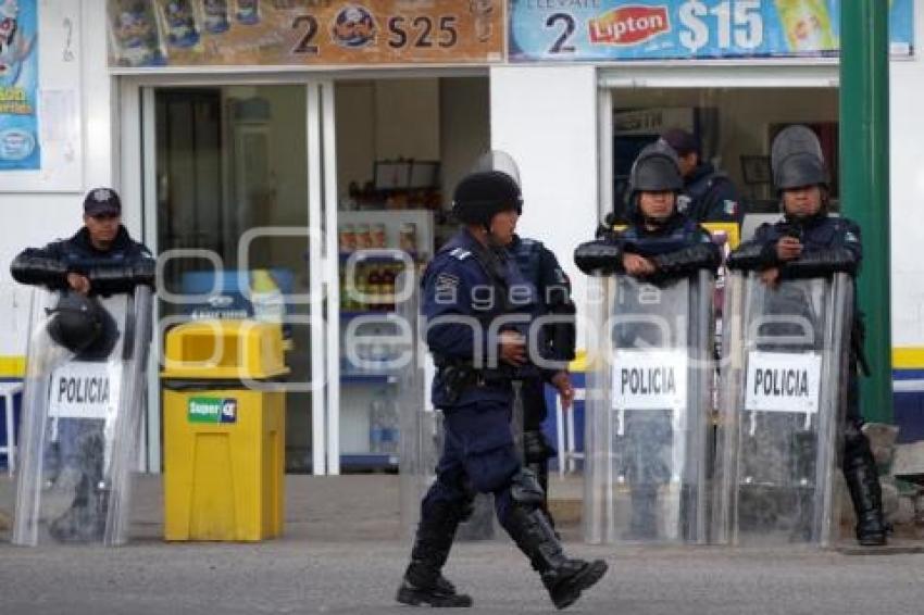 PRESENCIA POLICIACA EN SAN JERONIMO  CALERAS