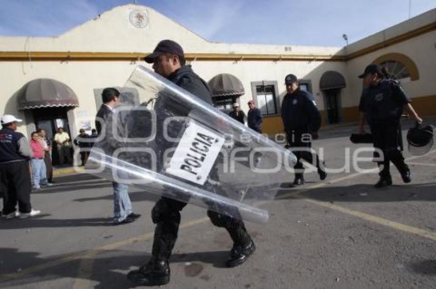 PRESENCIA POLICIACA EN SAN JERONIMO  CALERAS