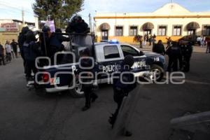 PRESENCIA POLICIACA EN SAN JERONIMO  CALERAS