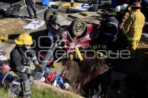 MUEREN TRES PERSONAS EN AUTOPISTA SIGLO XXI