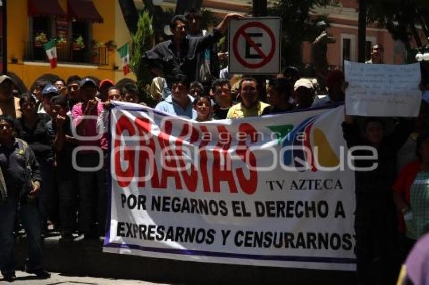 MANIFESTACIÓN COMERCIANTES CENTRAL DE ABASTO