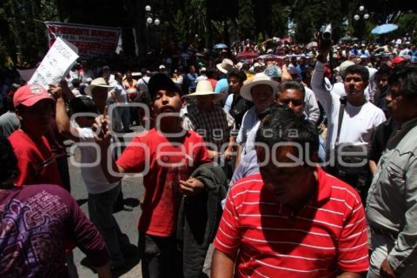 MANIFESTACIÓN COMERCIANTES CENTRAL DE ABASTO