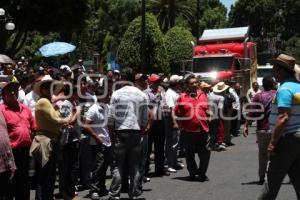 MANIFESTACIÓN COMERCIANTES CENTRAL DE ABASTO