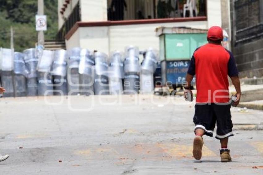 PRESENCIA POLICIACA EN SAN LORENZO CHIAUTZINGO
