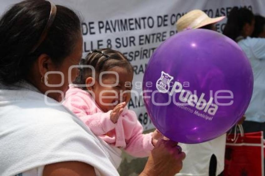 INICIO DE OBRA TOTIMEHUACÁN  1000 CALLES