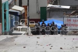 PRESENCIA POLICIACA EN SAN LORENZO CHIAUTZINGO