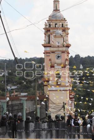 PRESENCIA POLICIACA EN SAN LORENZO CHIAUTZINGO