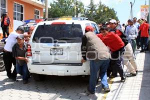 PRESENCIA POLICIACA EN SAN LORENZO CHIAUTZINGO