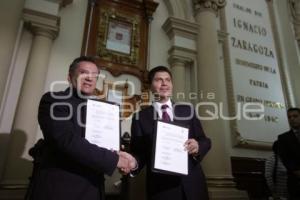 FIRMA DE CONVENIO BUAP -  AYUNTAMIENTO DE PUEBLA