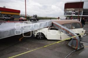 ESPECTACULAR CAE SOBRE AUTO - LLUVIAS