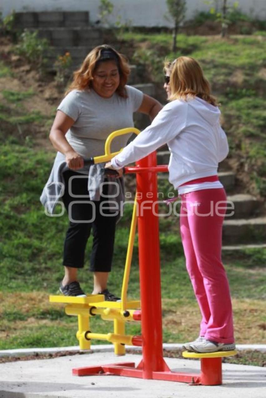 EL PRESIDENTE MUNICIPAL EDUARDO RIVERA INAUGURO GIMNASIO EN EL PARQUE DE LAS NINFAS