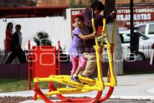 EL PRESIDENTE MUNICIPAL EDUARDO RIVERA INAUGURO GIMNASIO EN EL PARQUE DE LAS NINFAS