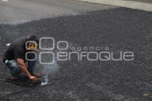 CIERRAN PUENTE RECIÉN INAUGURADO EN RECTA A CHOLULA