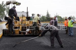 CIERRAN PUENTE RECIÉN INAUGURADO EN RECTA A CHOLULA