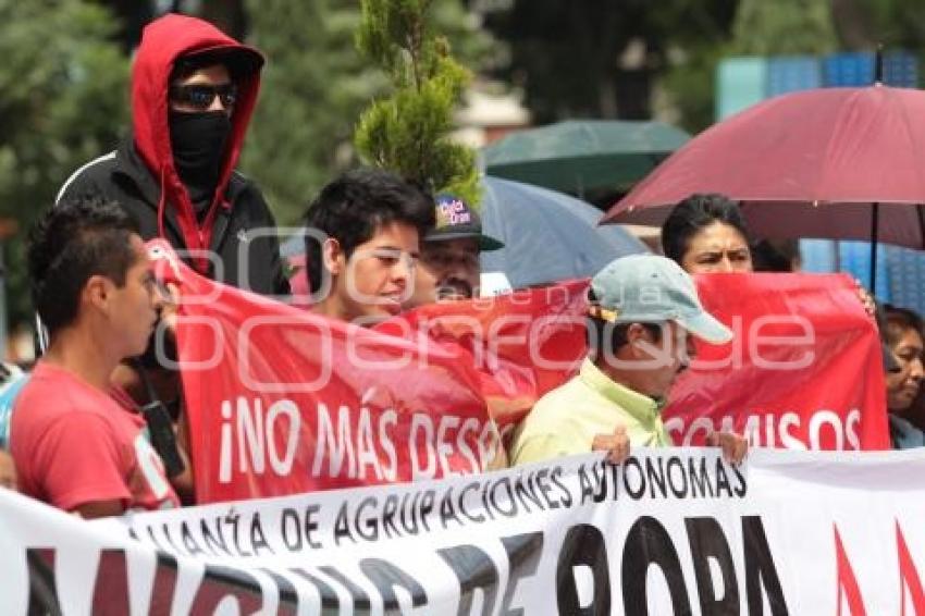 MANIFESTACION DE COMERCIANTES