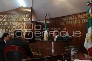 SESIÓN EN TRIBUNAL ELECTORAL DEL ESTADO