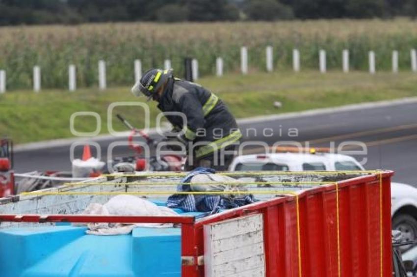ABANDONAN TRACTOCAMION CON DISEL ROBADO