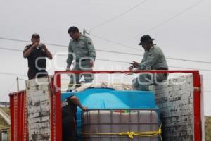 ABANDONAN TRACTOCAMION CON DISEL ROBADO