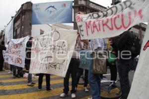 MANIFESTACIÓN DE ESTUDIANTES RECHAZADOS