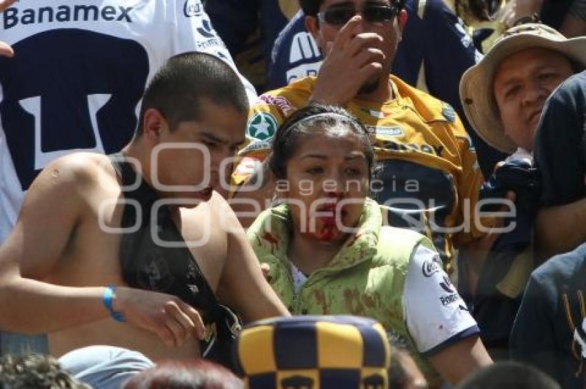 BRONCA - PUEBLA VS PUMAS - FUTBOL