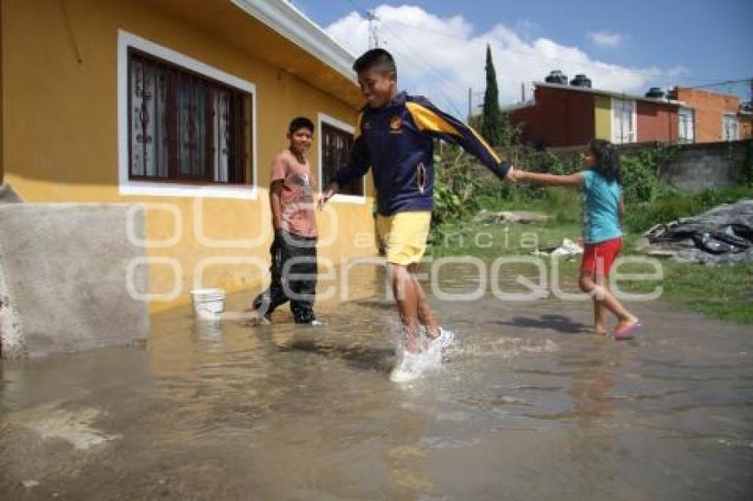 LLUVIAS DAÑAN CASAS DE LA COLONIA LA JOYA