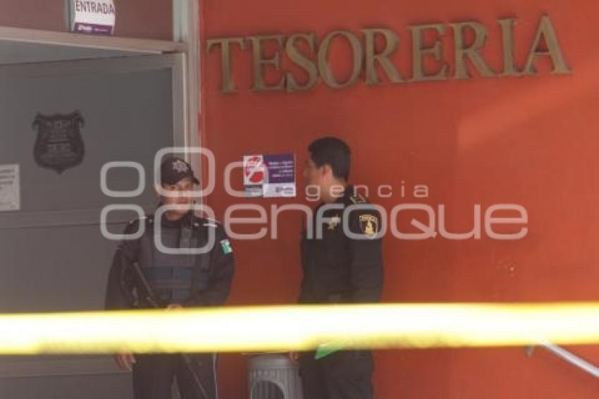 AMENAZA DE BOMBA EN TESORERÍA MUNICIPAL