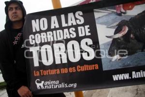 MANIFESTACIÓN EN CONTRA DE LA TAUROMAQUÍA