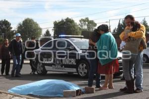 MUERE MUJER ATROPELLADA POR TRANSPORTE PUBLICO