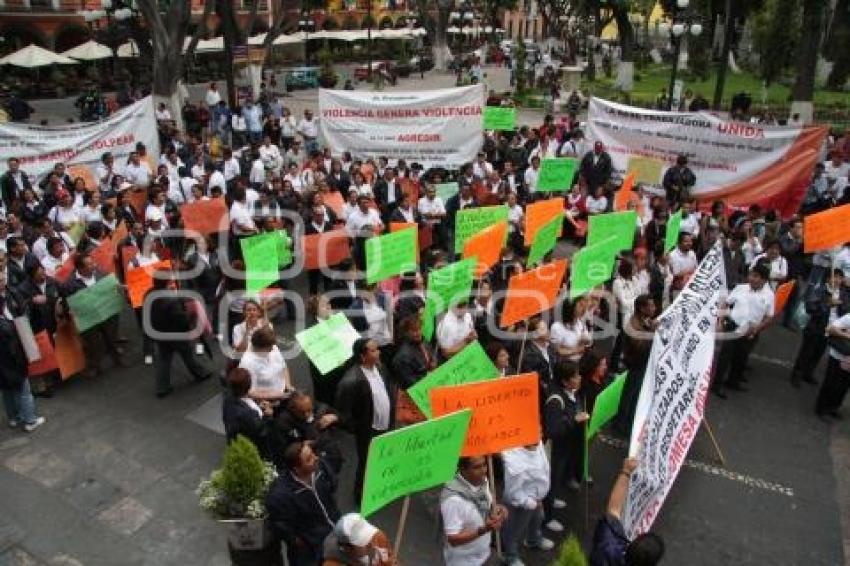 MANIFESTACIÓN DE TRABAJADORES SINDICALIZADOS DEL AYUNTAMIENTO