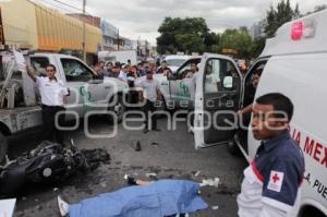ACCIDENTE . MOTOCICLISTA MUERTO