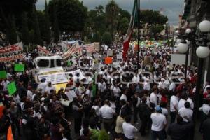 MANIFESTACIÓN DE TRABAJADORES SINDICALIZADOS DEL AYUNTAMIENTO