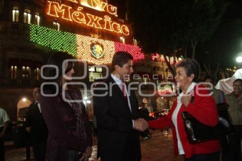 EDUARDO RIVERA RECORRE EL CENTRO DE NOCHE