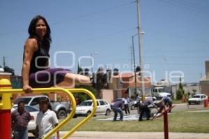 INAUGURAN GIMNASIO AL AIRE LIBRE EN EL SUR.