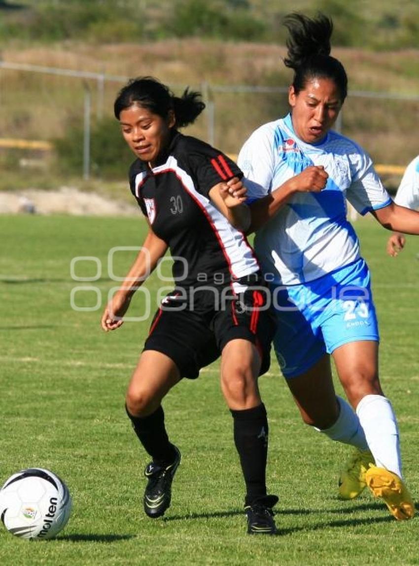 FUTBOL FEMENIL . PUEBLA FC VS SOLAS