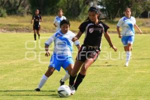 FUTBOL FEMENIL . PUEBLA FC VS SOLAS