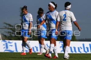 FUTBOL FEMENIL . PUEBLA FC VS SOLAS