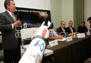 FIRMA DE CONVENIO ENTRE BUAP, INAOE Y VICTORINOX PARA DOTAR DE TELESCOPIOS A ESCUELAS.