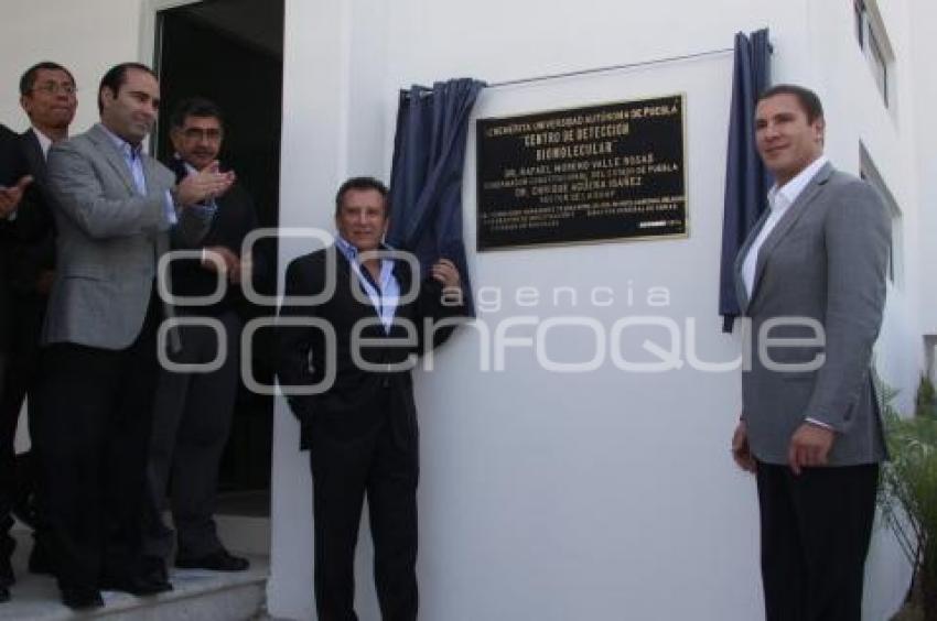 INAUGURAN GOBERNADOR Y RECTOR DE LA BUAP CENTRO DE DETENCIÓN BIOMOLECULAR