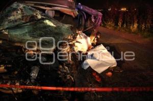 MUERE HOMBRE PRENSADO EN SAN LORENZO ALMECATLA