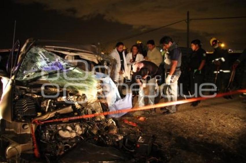 MUERE HOMBRE PRENSADO EN SAN LORENZO ALMECATLA