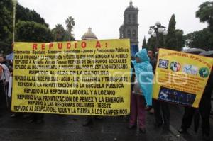 MANIFESTACION COORDINACION NACIONAL DE ORGANIZACIONES URBANAS Y CAMPESINAS