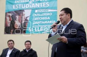 ENTREGA DIPUTADO APOYO PARA TRANSPORTE