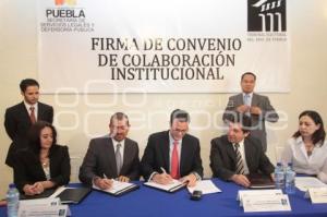 FIRMA DE COLABORACIÓN TEEP - SECRETARIA DE SERVICIOS LEGALES Y DEFENSORIA PÚBLICA