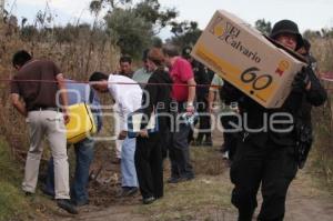 ENCUENTRAN RESTOS HUMANOS EN HUEJOTZINGO