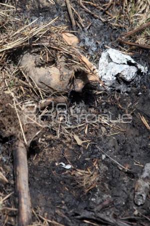 ENCUENTRAN RESTOS HUMANOS EN HUEJOTZINGO