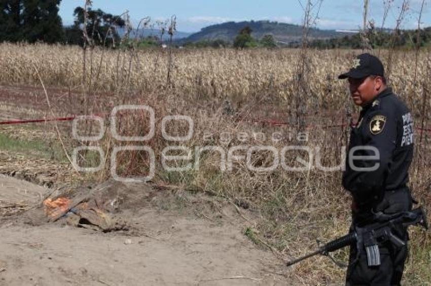 ENCUENTRAN RESTOS HUMANOS EN HUEJOTZINGO