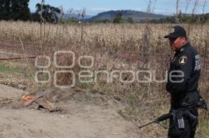 ENCUENTRAN RESTOS HUMANOS EN HUEJOTZINGO